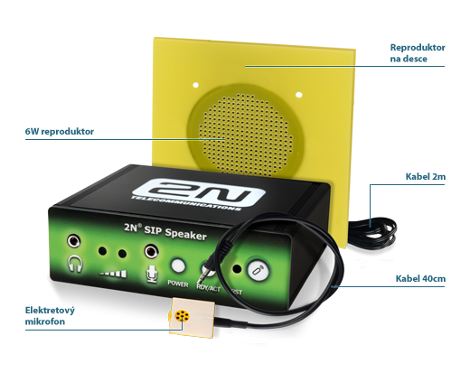 SIP speaker set repro+mikr.