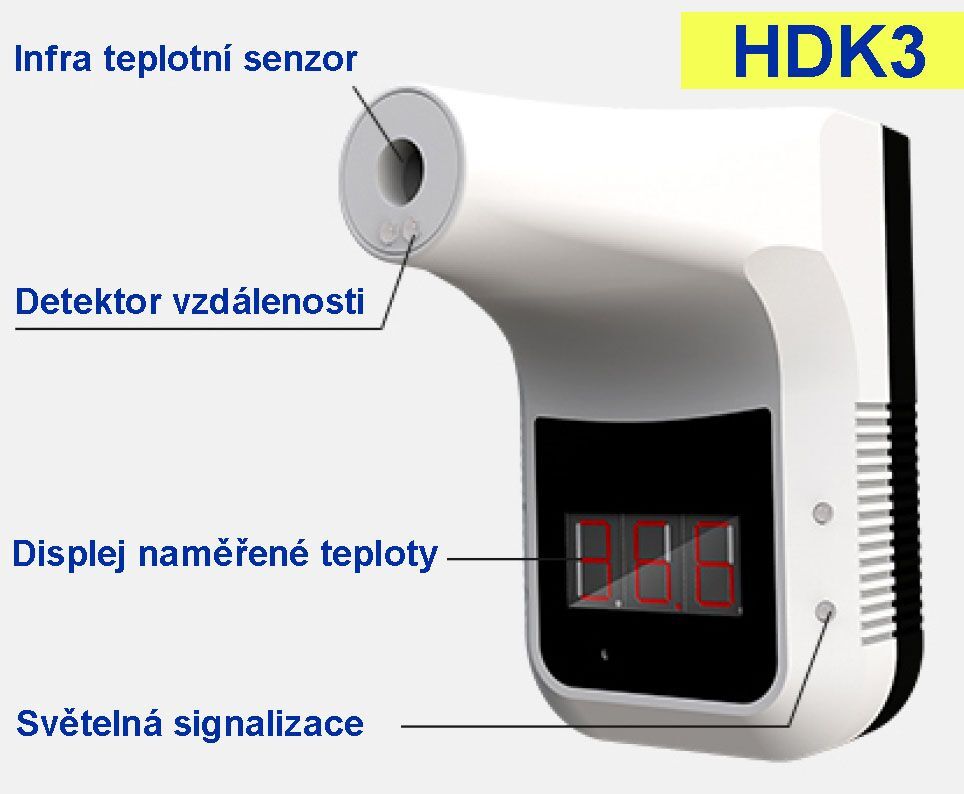 HDK3 Infra teploměr tělesné teploty