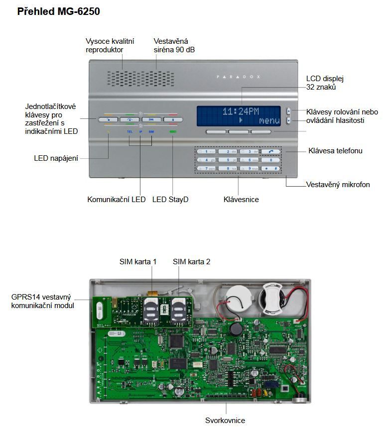 MG6250 868MHz Stříbrná