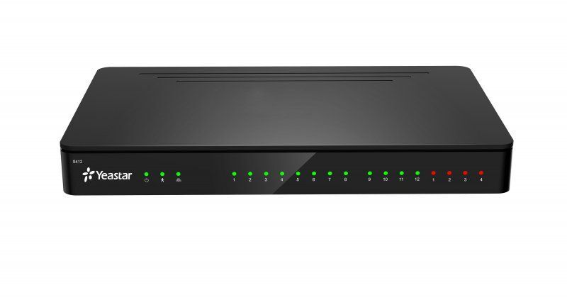 Yeastar S412 IP PBX, až 8 FXS portů, 8 SIP účtů