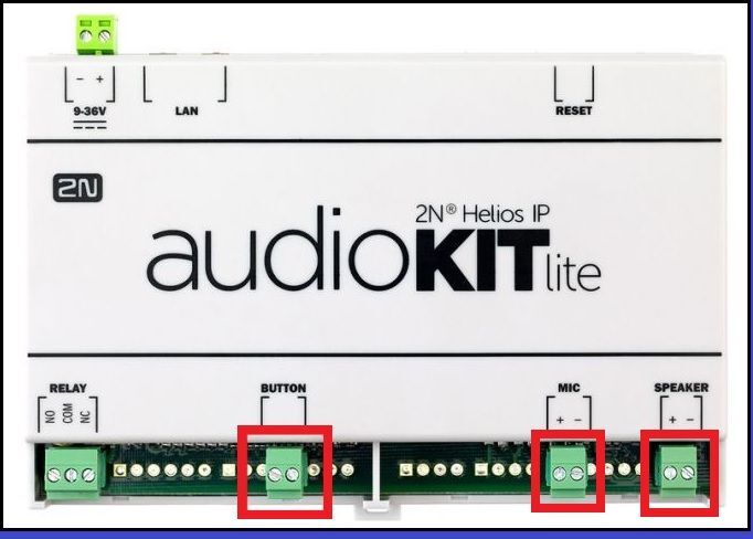 Helios IP Audio ( Video) kit -  připojovací konektor