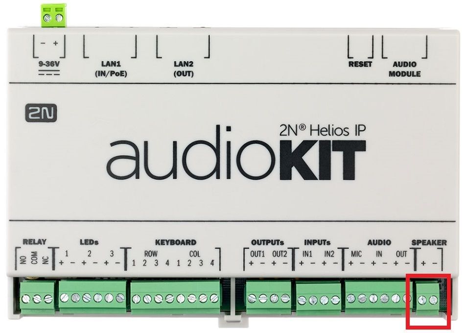 Helios IP Audio ( Video) kit -  připojovací konektor