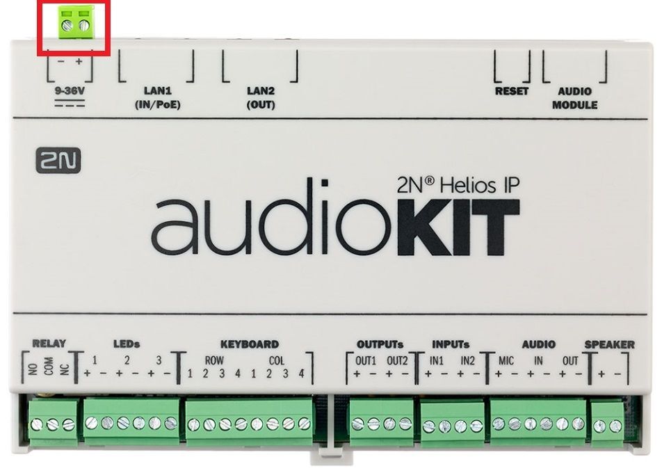 Helios IP Audio ( Video)  kit - napájecí konektor