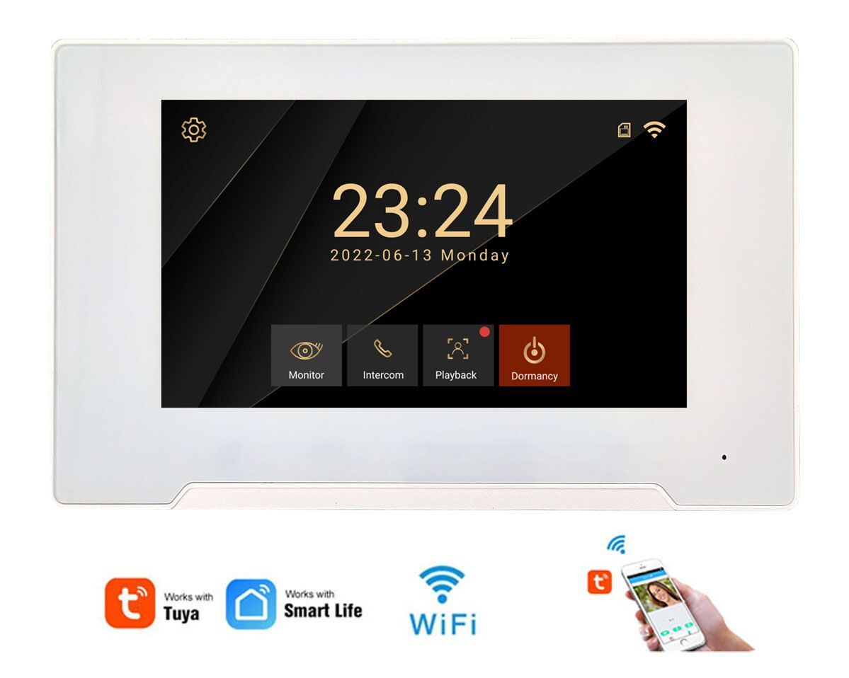 HR593THW WiFi Tuya monitor videotelefonu