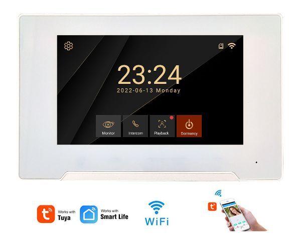 HR593THW WiFi Tuya monitor videotelefonu