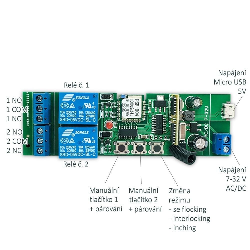 Tuya 5V/7-32V 2CH