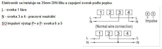 HDS238-2HA Home Assistant, SENZORA WiFi jednofázový elektroměr el. meter, 65A, LCD display