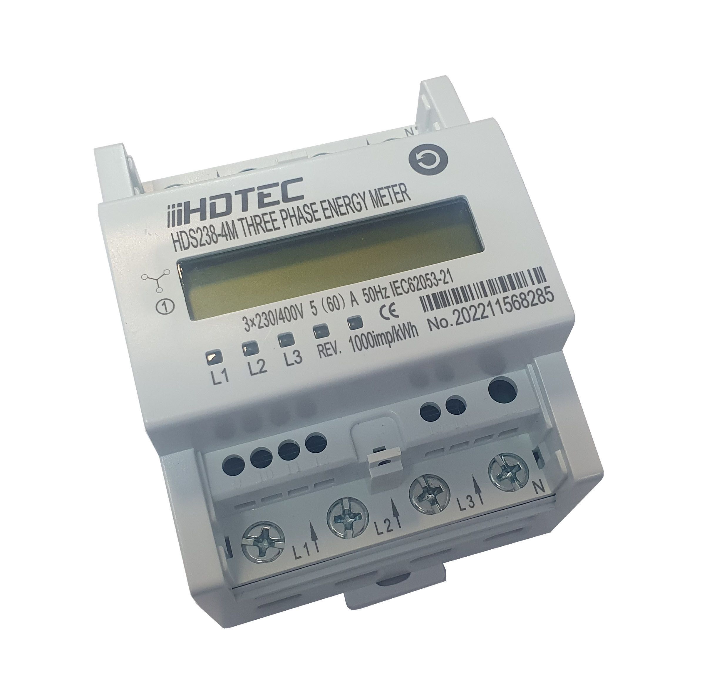 HDS238-4M třífázový elektroměr 3X230/400V (5)60A