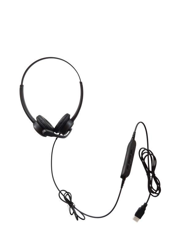 Grandstream GUV3000 náhlavní souprava na obě uši s USB konektorem