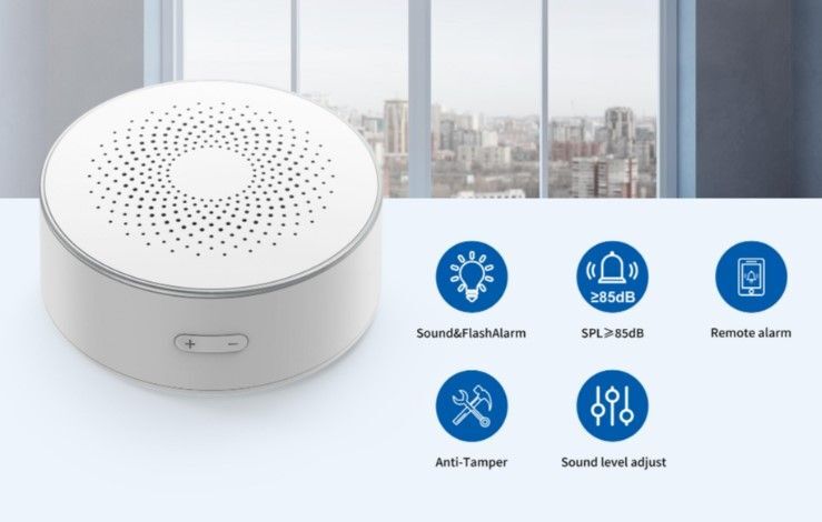 HDSR200 WiFi TUYA siréna s blikačem