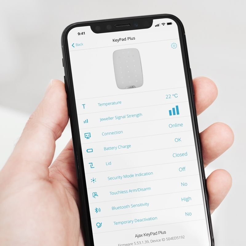 Ajax KeyPad Plus white (26078)