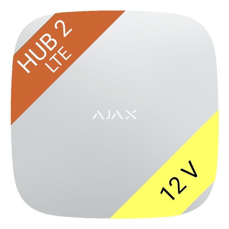 Ajax Hub 2 LTE (4G) 12V white (33152_12V)