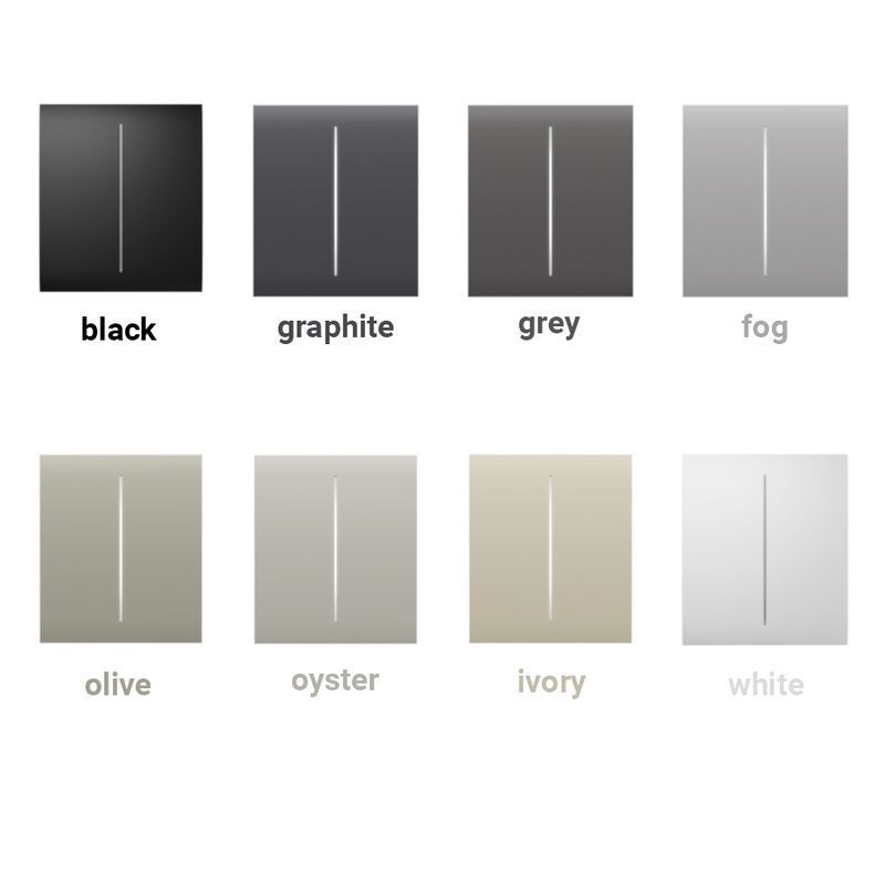 Ajax CenterButton (2-gang) graphite (46028) - Středové tlačítko (spínač řazení 5)