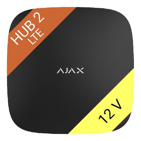 Ajax Hub 2 LTE (4G) 12V black (33151_12V)