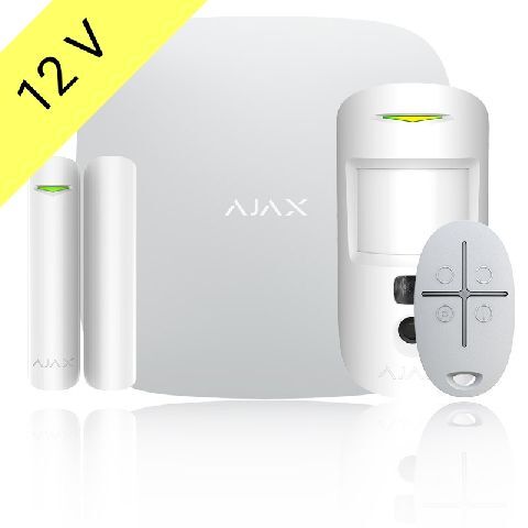 SET Ajax StarterKit Cam Plus 12V white (20294_12V)