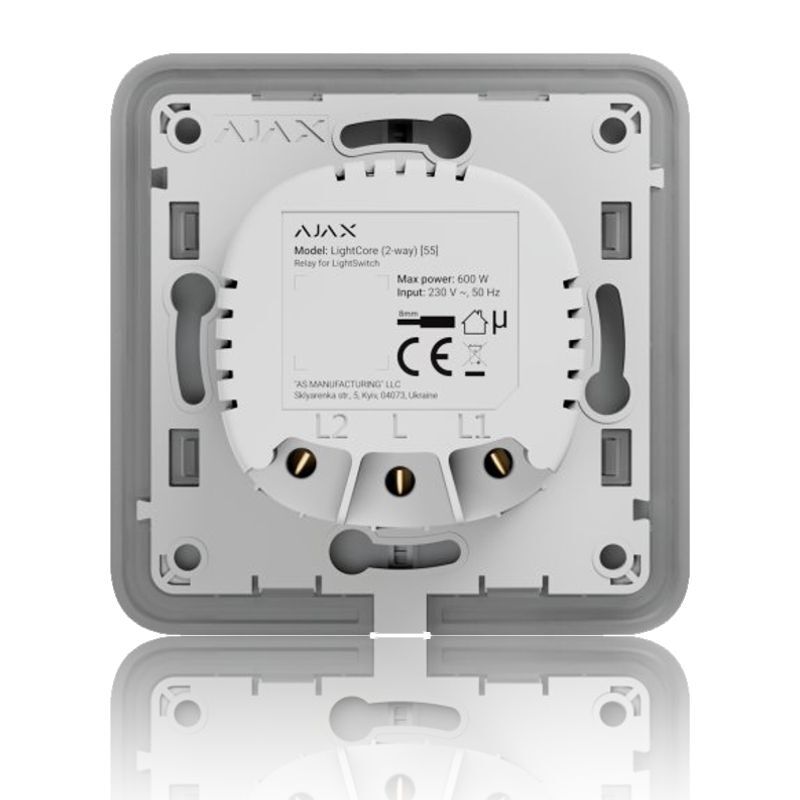 Ajax LightCore 2-way (45112) - Relé pro LightSwitch (spínač řazení 6-schodišťový)