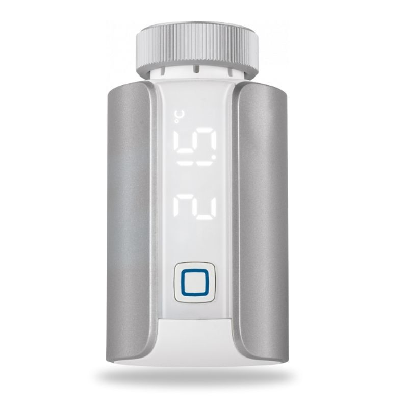 Termostatická hlavice Evo - stříbrná - HmIP-eTRV-E-S