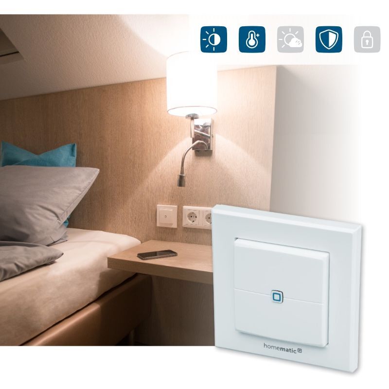 Nástěnný dálkový ovladač - 2 tlačítka - HmIP-WRC2