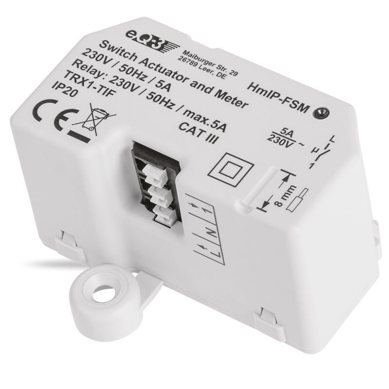 Spínací akční člen s měřením - 5A, skrytá montáž - HmIP-FSM