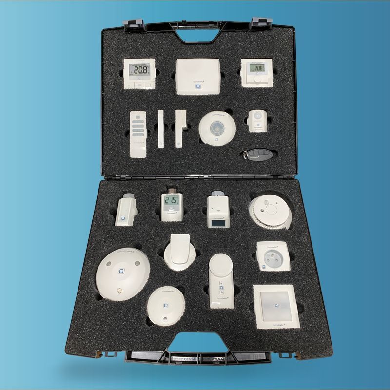 Prezentační kufr HmIP vybavený komponenty