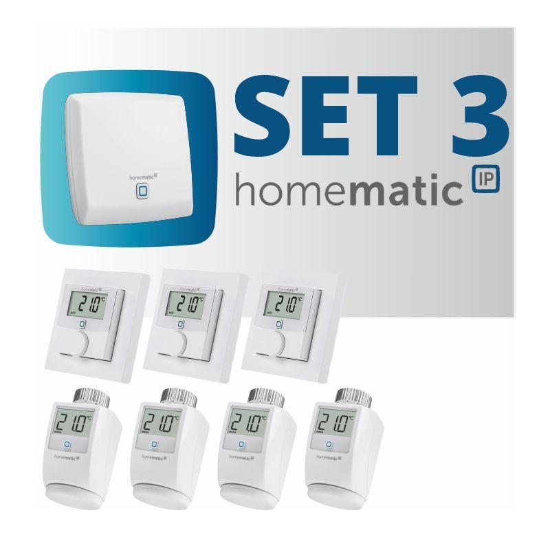 Sada vytápění Homematic IP (byt 3+1) - HmIP-SET3