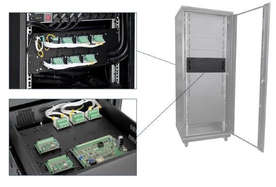 ARAD-S4 Kryt RACK Security 4U/400mm/48 linek/17Ah pro skříně RACK 19″dvojúrovňová
