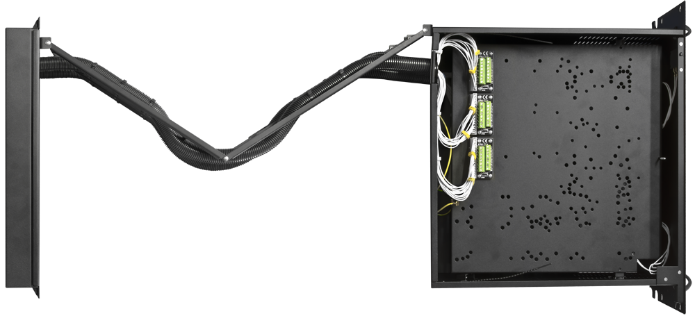 ARAD-S4 Kryt RACK Security 4U/400mm/48 linek/17Ah pro skříně RACK 19″dvojúrovňová