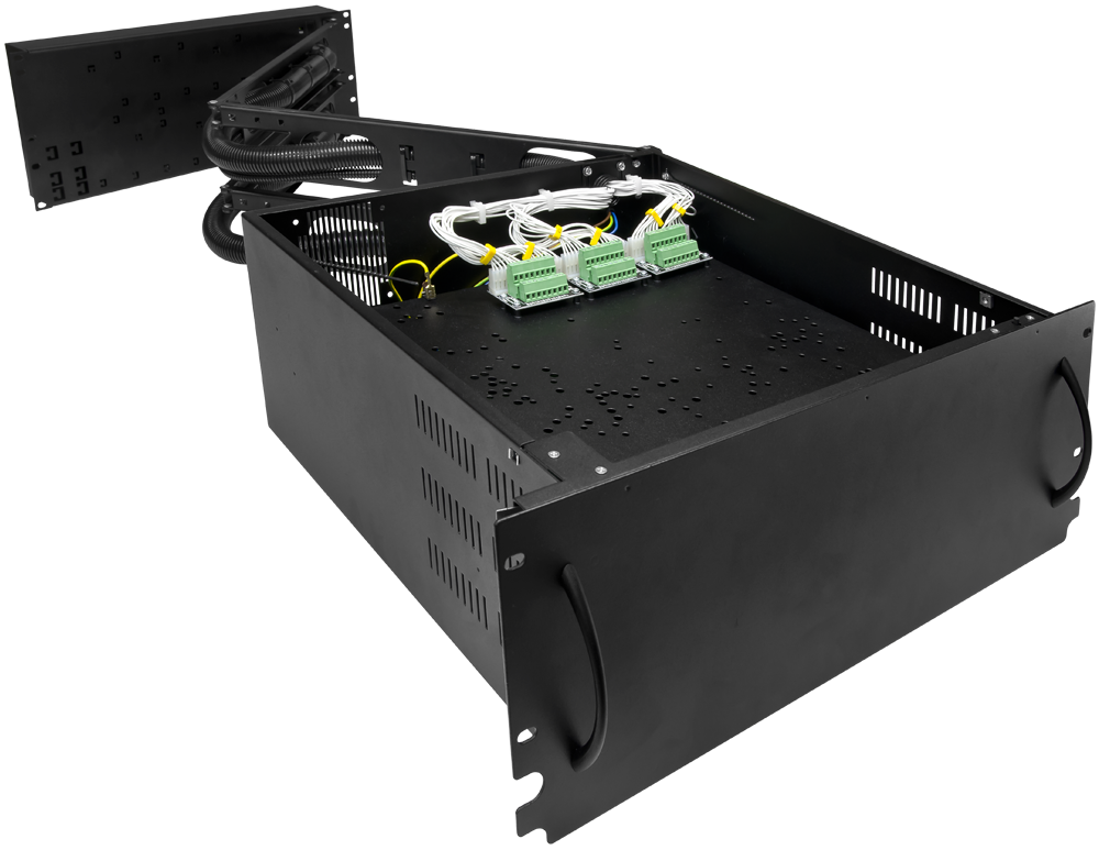 ARAD-S4 Kryt RACK Security 4U/400mm/48 linek/17Ah pro skříně RACK 19″dvojúrovňová