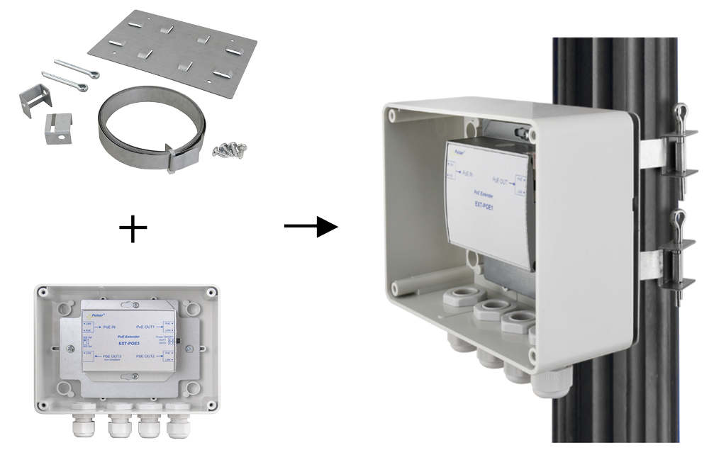 OZB4 - Adaptér pro montáž krytu na sloup