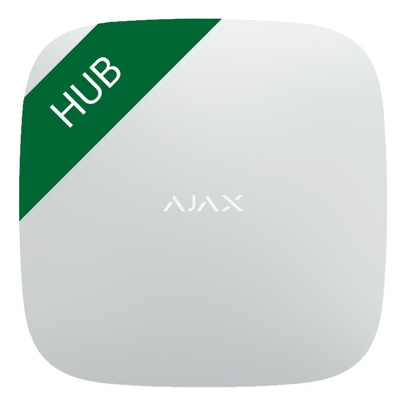 SET Ajax Hub white + Ajax SpaceControl white - ZDARMA