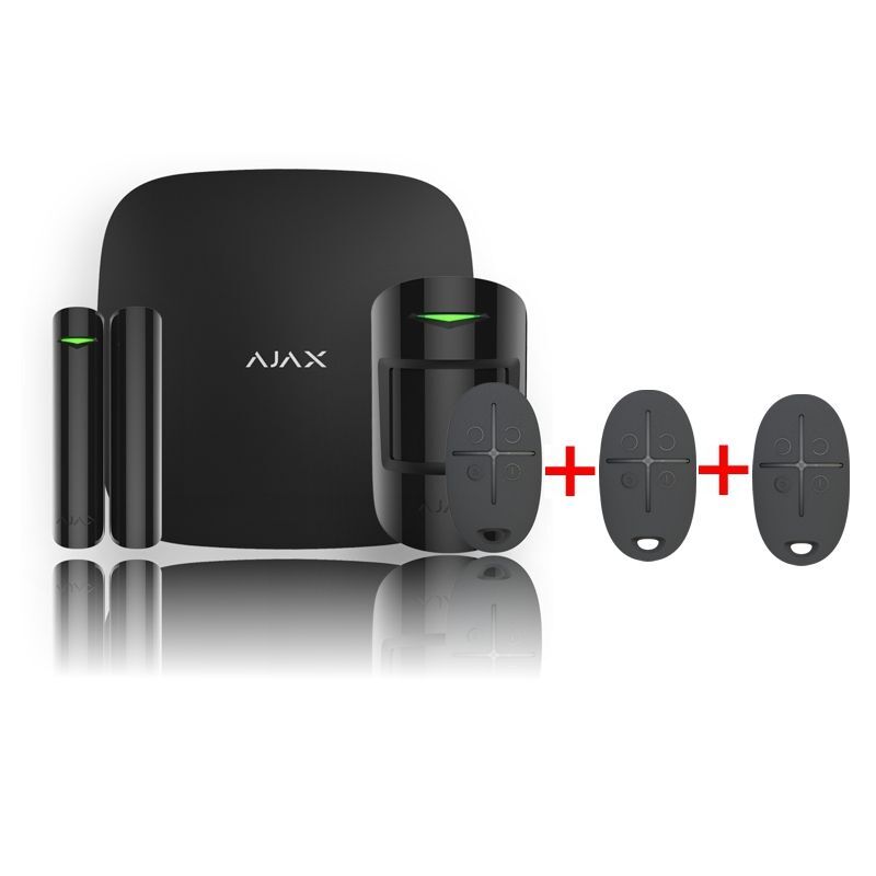 SET Ajax StarterKit black (20287) + ZDARMA 2ks Ajax SpaceControl black