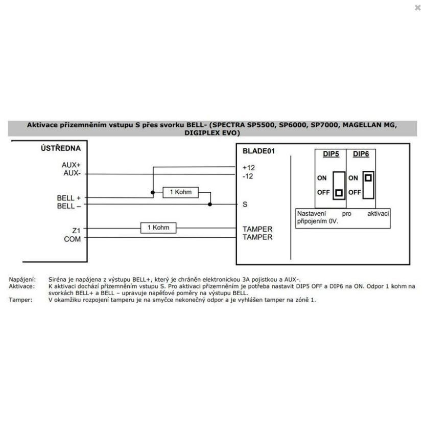 BLADE 01 RED + TP1213 1.3Ah 12V