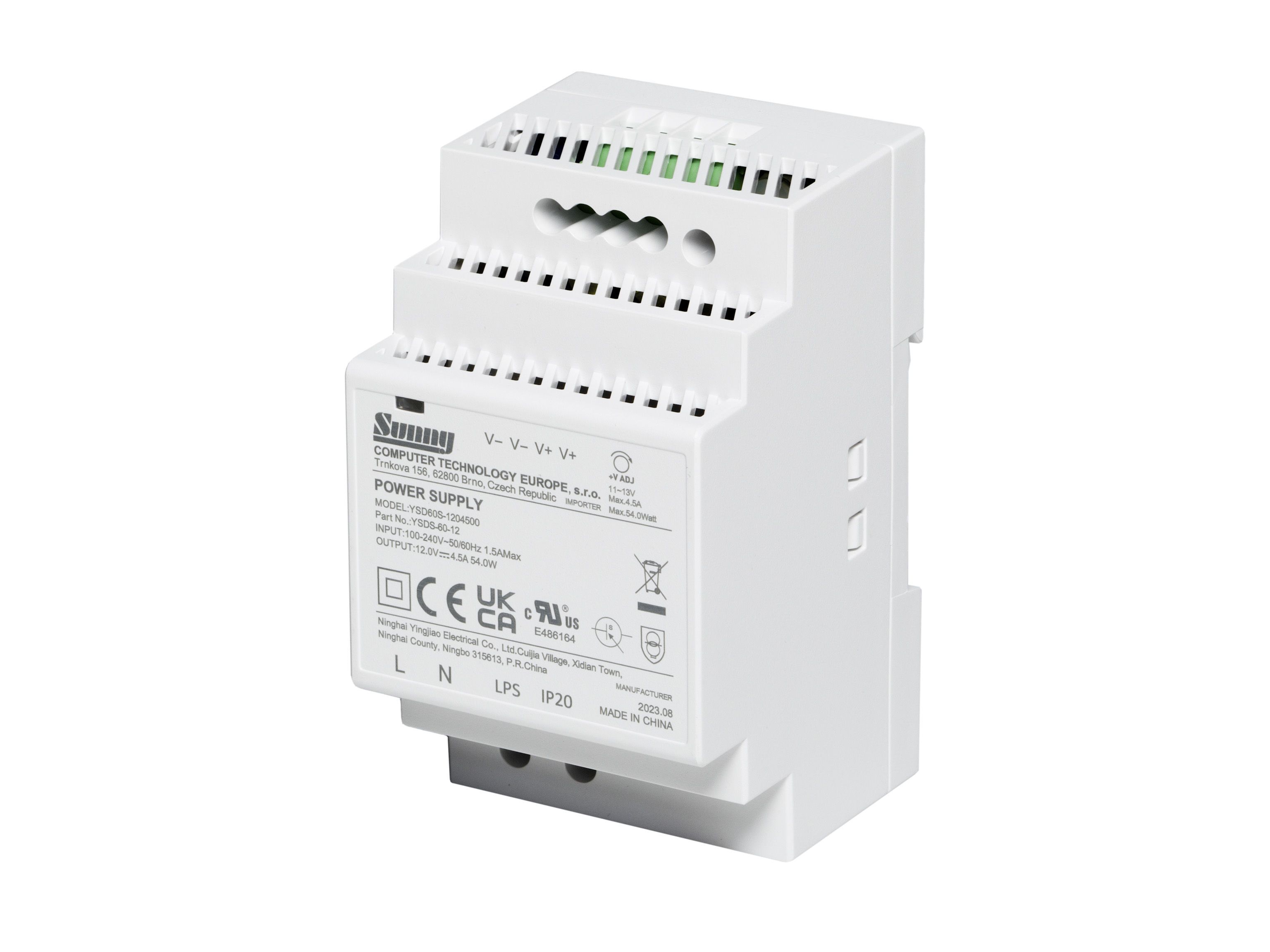 YSDS-60-5 Zdroj DC 5V/22.5W 4.5A, DIN