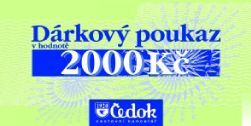 Čedok 2000 Kč - dárkový poukaz