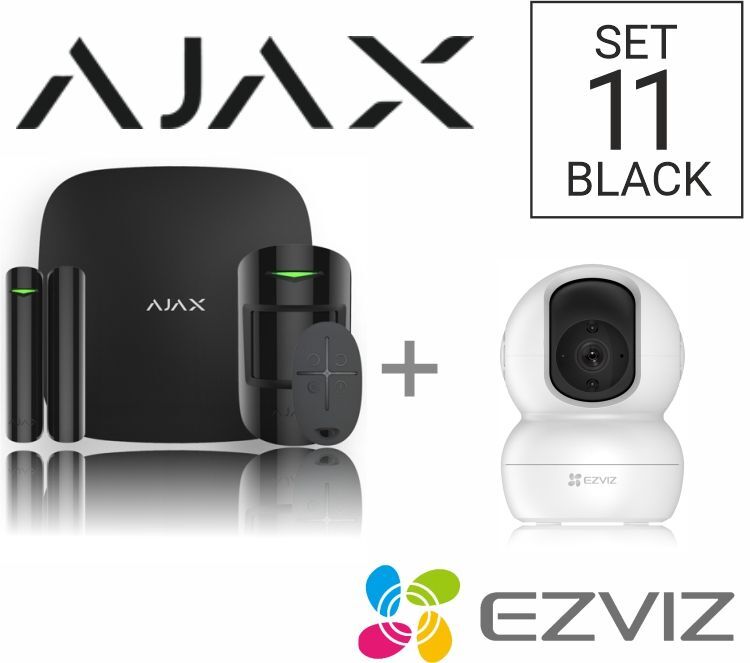 SET 11 - Ajax StarterKit black + Ezviz kamera TY2 - ZDARMA