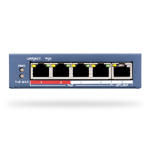 JI-114Z Rozbočovač Ethernetu PoE - 4 portový