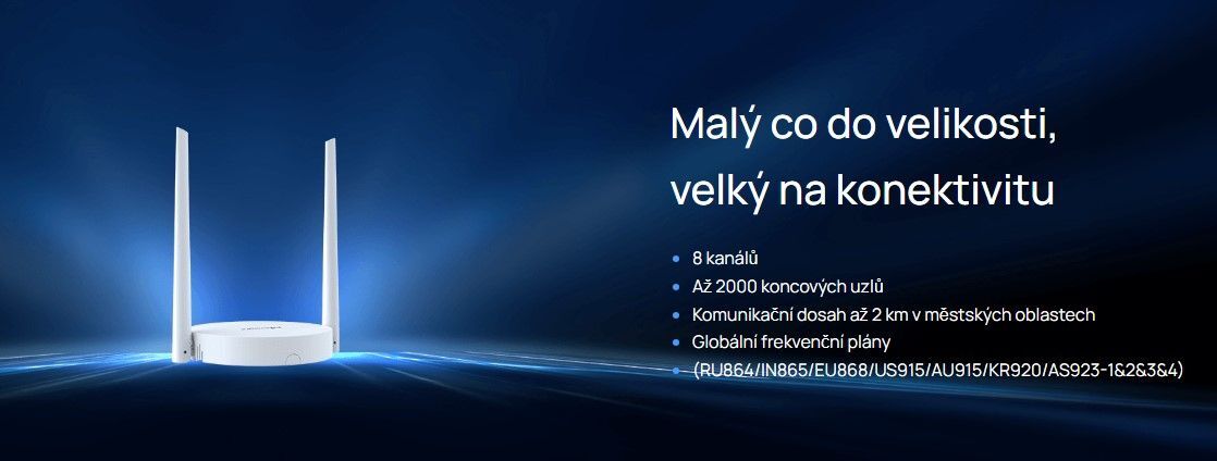 UG63-868M-EA LoRaWAN mini brána, PoE, 8-CH