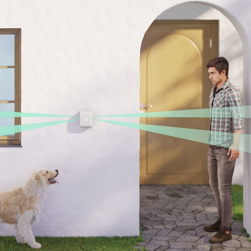 Ajax DualCurtain Outdoor white (26072)