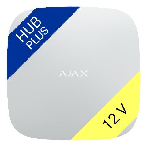 Ajax Hub Plus 12V white (11795_12V)