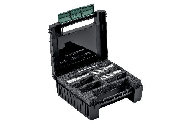 Sada vrtacích korunek z rychlořezné oceli HSS, 3dílná, pracovní délka 30 mm, stopka Weldon 19 mm (3/4&quot;)