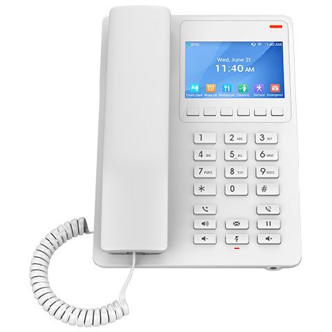 Grandstream GHP630 SIP hotelový telefon s displejem bílý