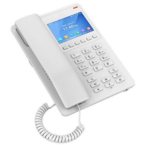 Grandstream GHP630W SIP WiFi hotelový telefon s displejem bílý