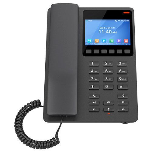 Grandstream GHP631 SIP hotelový telefon s displejem černý