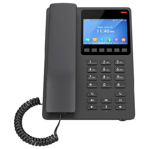 Grandstream GHP631 SIP hotelový telefon s displejem černý