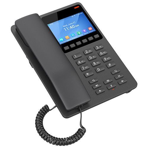 Grandstream GHP631W SIP WiFi hotelový telefon s displejem černý