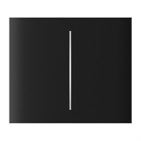 Ajax CenterButton (2-gang) vertical black