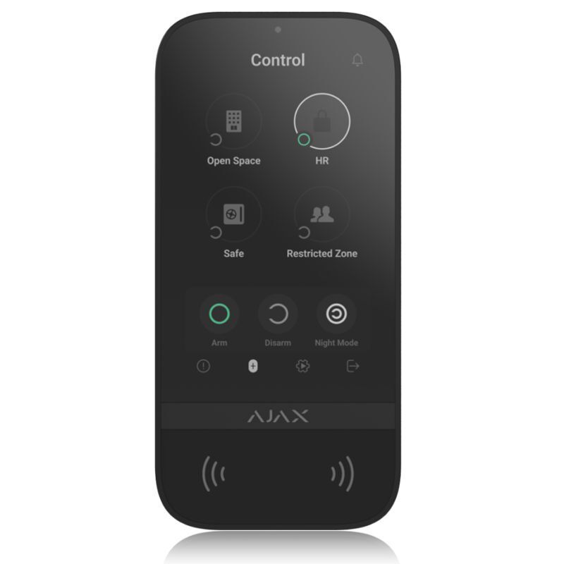 Ajax KeyPad TouchScreen Fibra  ASP black