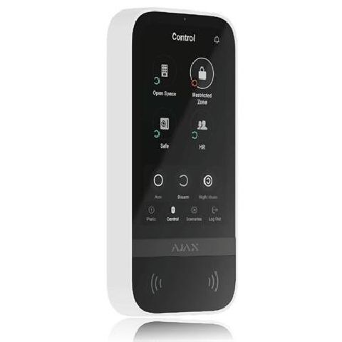 Ajax KeyPad TouchScreen Fibra  ASP white