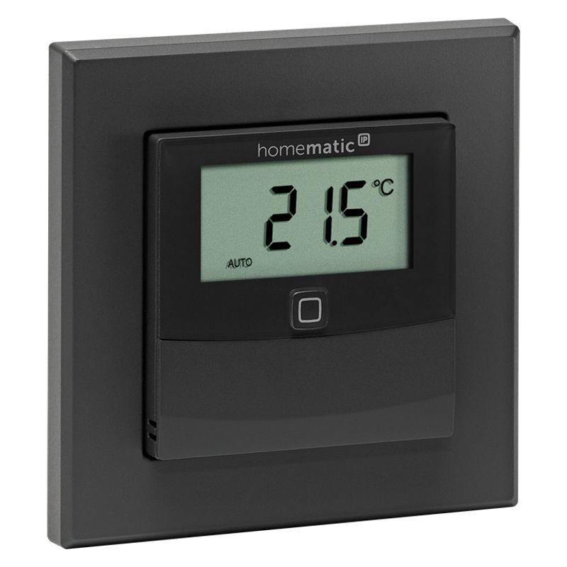 HmIPW-STHD-A Wired Temperature And Humidity Sensor With Display - Indoor, Anthracite