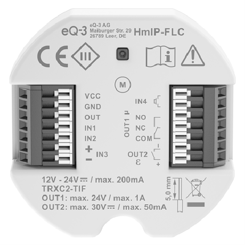 Homematic IP Universal Motorised Lock Controller - Flush Mounting - HmIP-FLC